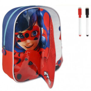 Batoh s přední stranou na kreslení Miraculous Ladybug backpack  / Zázračná beruška / 25 x 31 x 10 cm