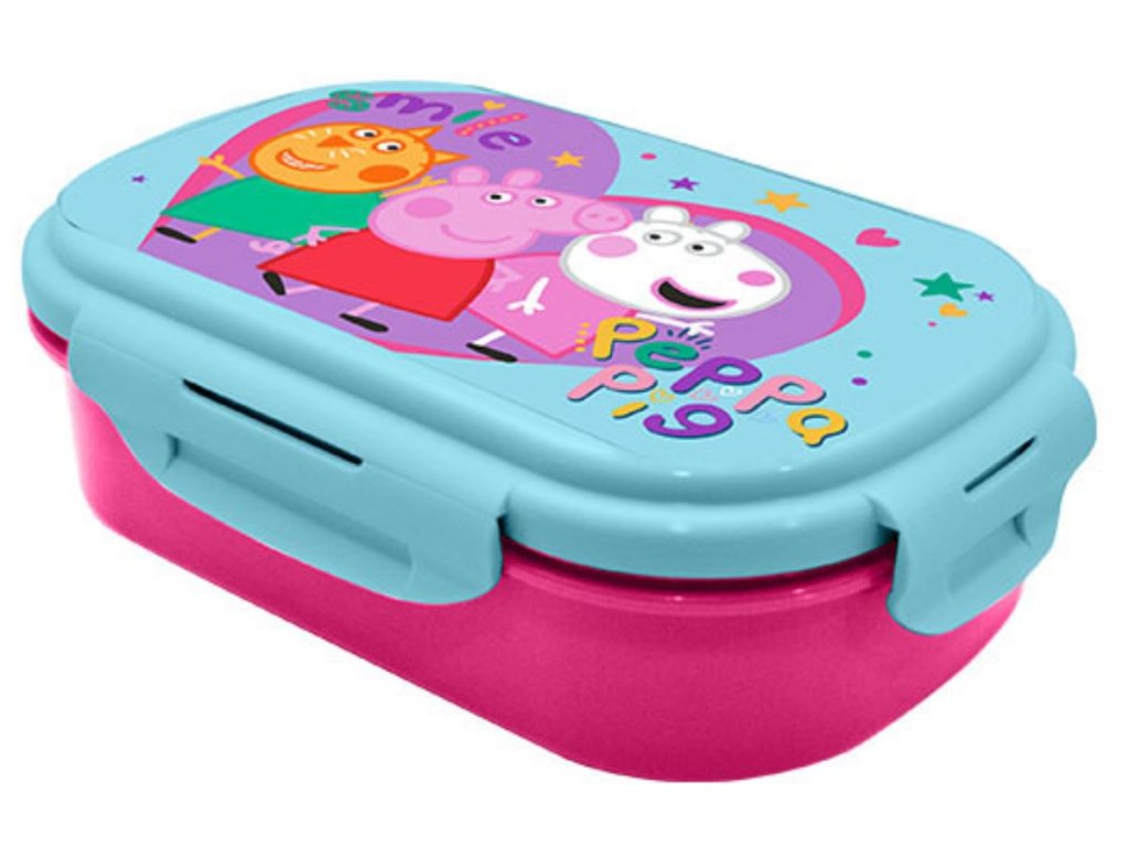 BOX NA SVAČINU S PŘÍBOREM - PEPPA PIG